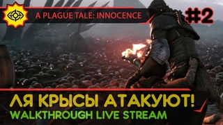 A PLAGUE TALE: INNOCENCE прохождение игры - Часть 2: ЛЯ КРЫСЫ АТАКУЮТ! LIVE