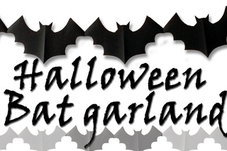 DIY Crafts : Halloween Bat garland - Halloween decorations - Ana | DIY Crafts