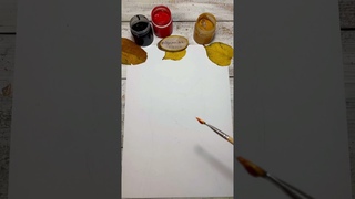 Осеннее творчество/ как нарисовать лисёнка / рисуем лису