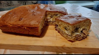 Заливной рыбный пирог.