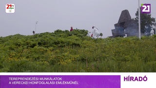Tereprendezési munkálatok a Vereckei Honfoglalási Emlékműnél
