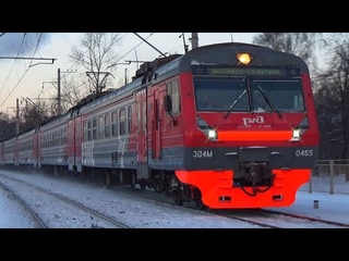 Приветливый машинист электропоезда ЭД4М-0465 “РЭКС“🙂🖐🏻