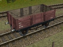 LMS 5 Plank side door wagon post 1937 w ACS