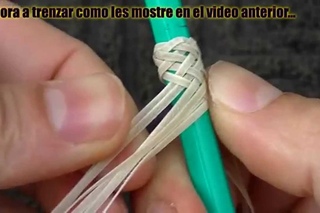 Usando la trenza chilena como pasador o retejido (gaucho round braid ) “El Rincón del Soguero“