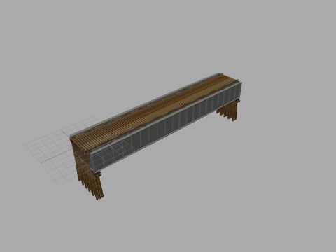 30ng Trestle Kit Deck Plate Girder 2b